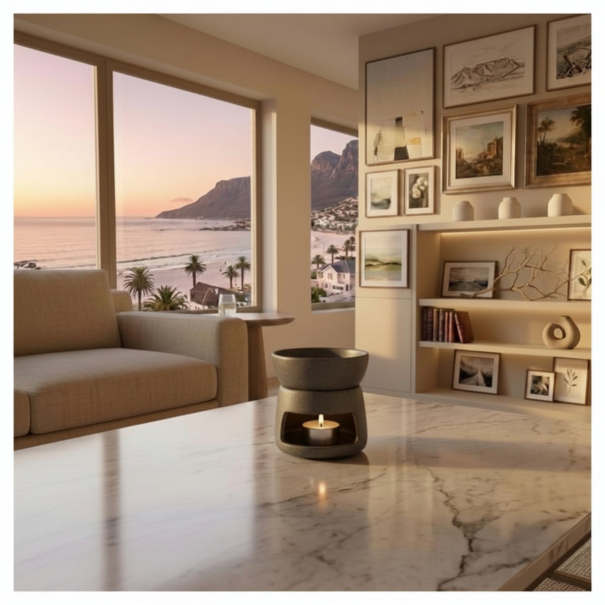 Maison Célune Signature Ceramic Burner | Stone Grey - Maison Célune -  -