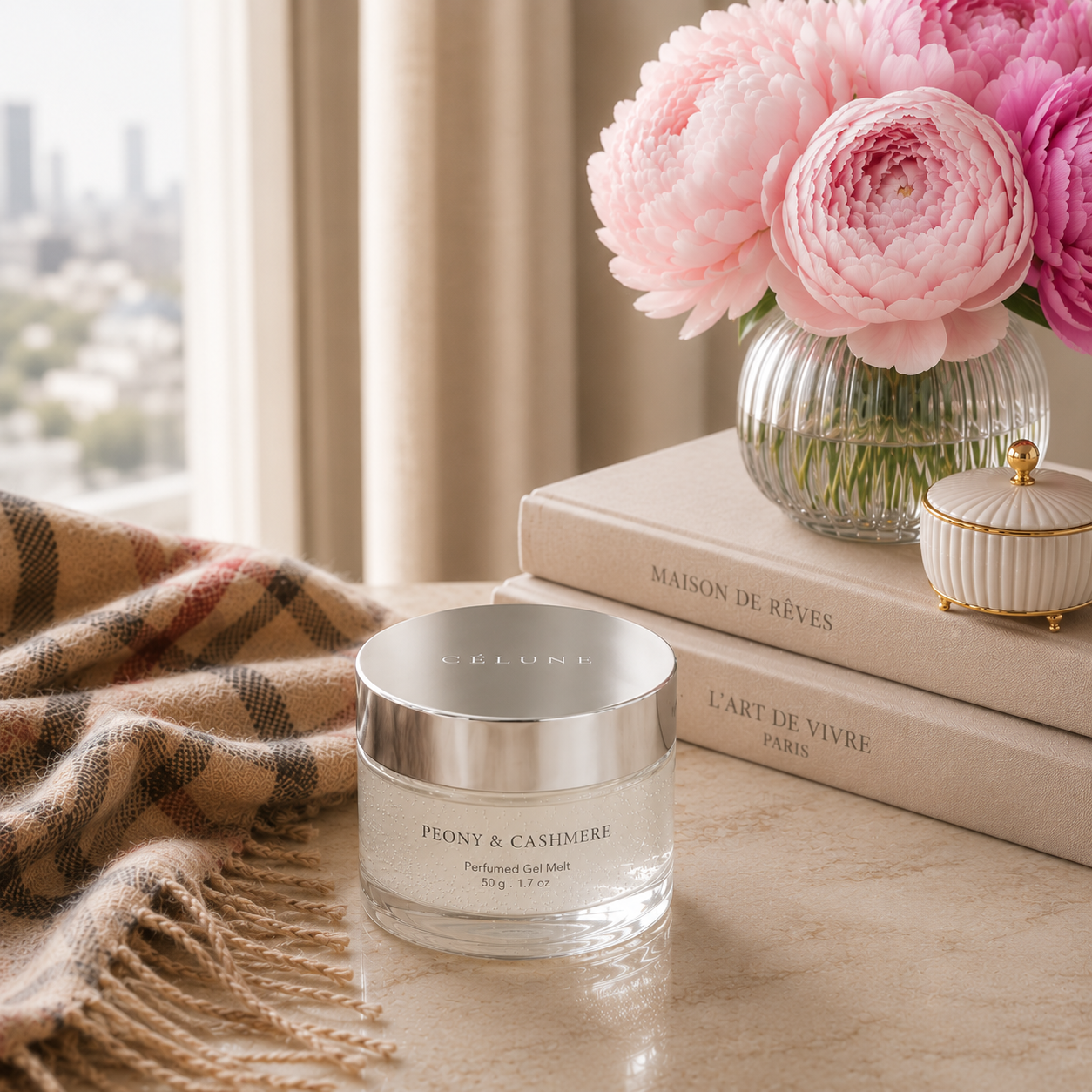 Peony & Cashmere 50g Perfumed Gel Melt