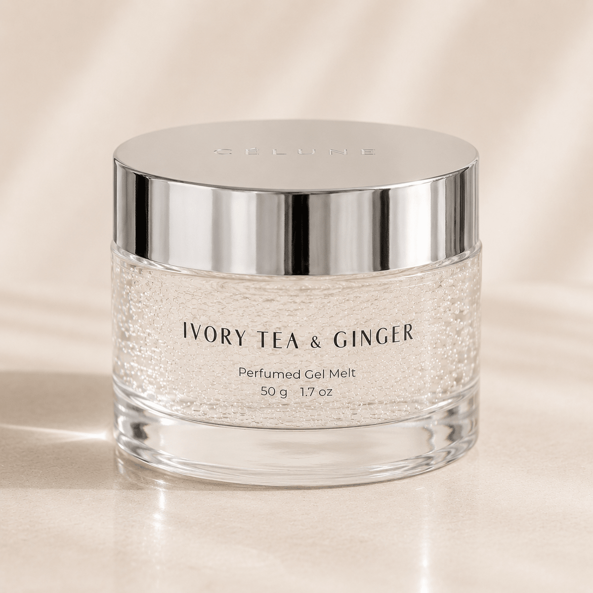 Ivory Tea & Ginger 50g Perfumed Gel Melt - Maison Célune -  - 50g gel melt