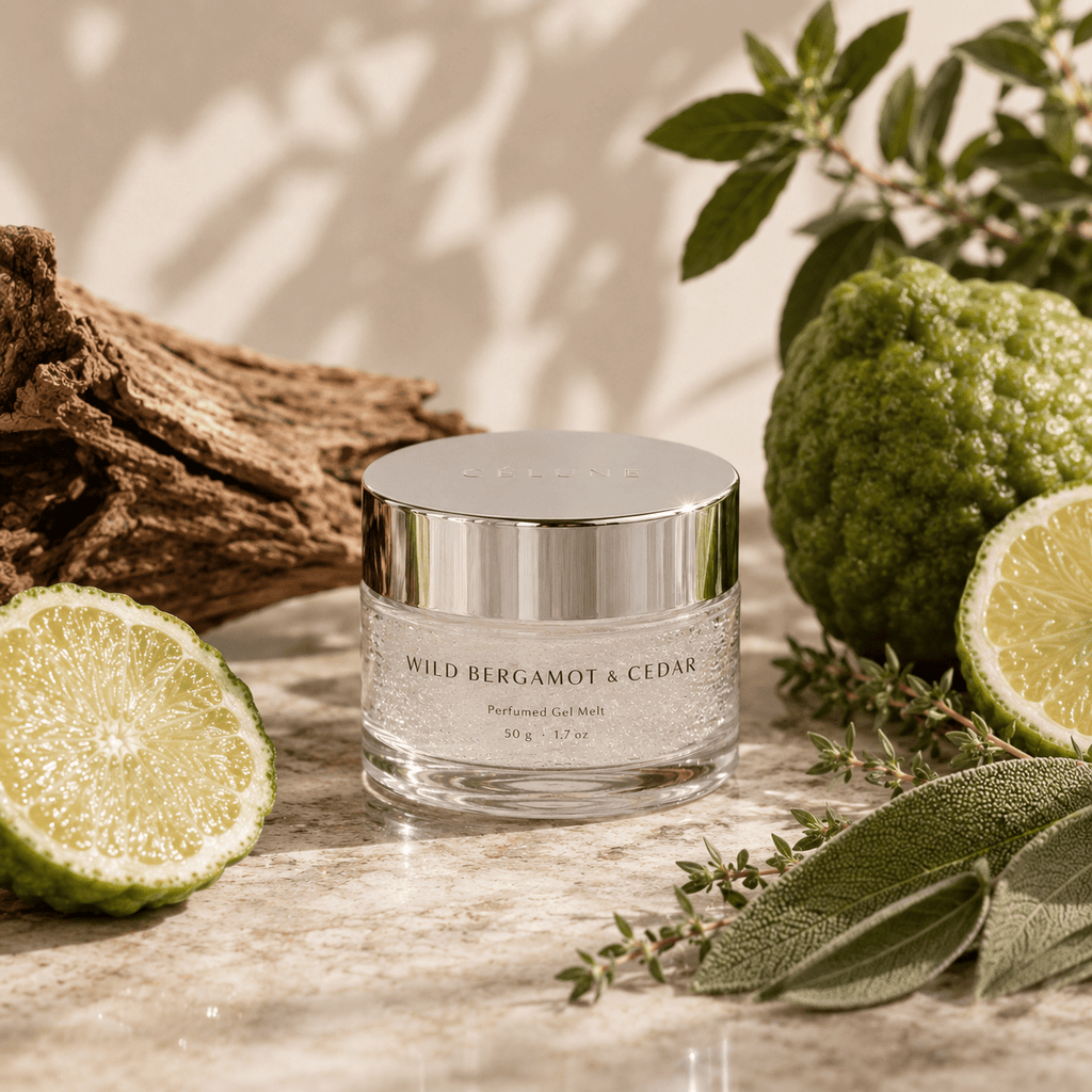 Wild Bergamot & Cedar 50g Perfumed Gel Melt - Maison Célune -  - 50g gel melt