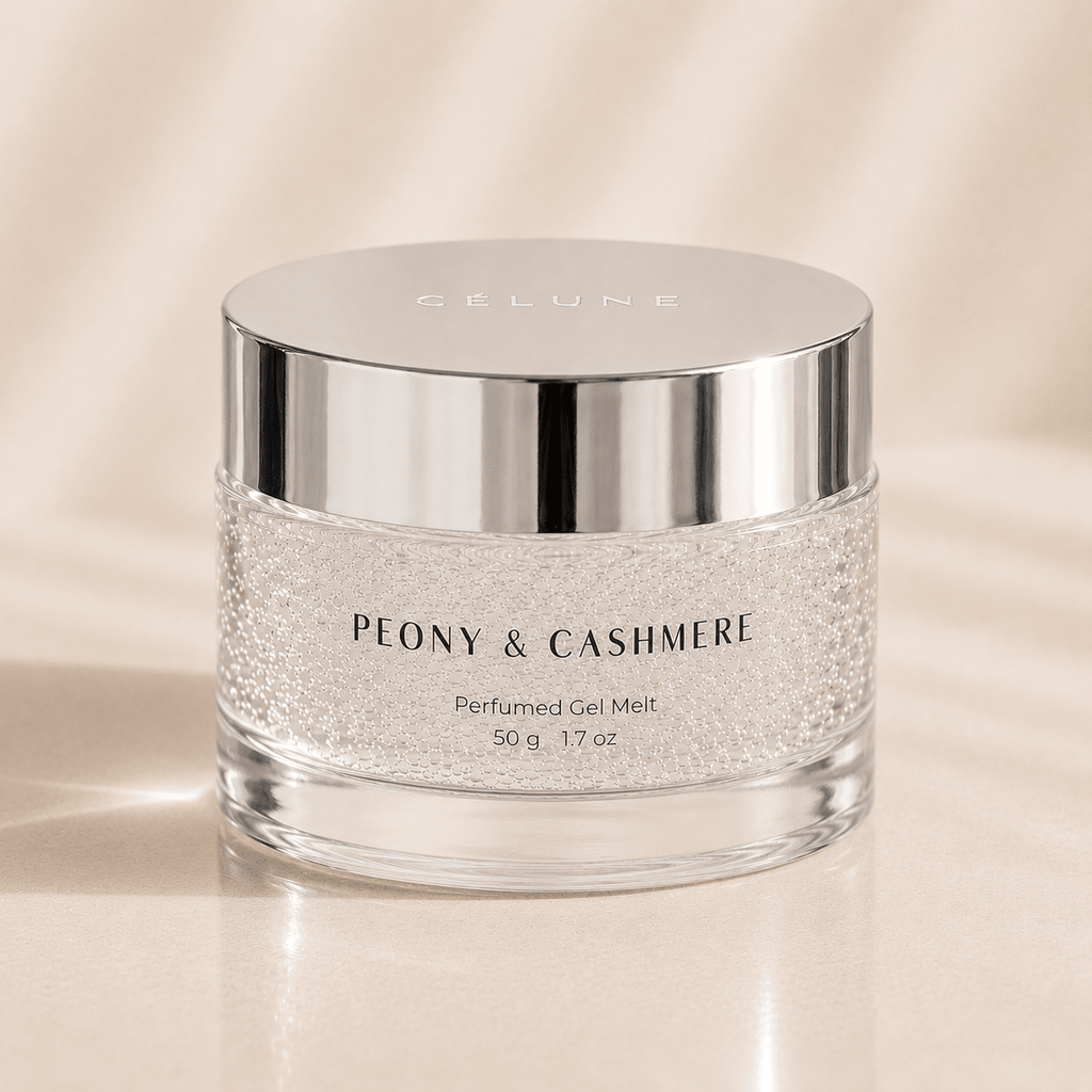 Peony & Cashmere 50g Perfumed Gel Melt - Maison Célune -  - 50g gel melt